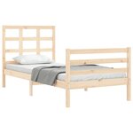 vidaXL Cadre de lit sans matelas bois massif