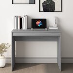 vidaXL Bureau Sonoma gris 90x40x72 cm Bois d'ingénierie