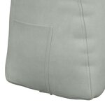 vidaXL Coussin de Dos Gris clair 60 x 24 x 50 cm Velours