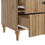 vidaXL Cabinet de chevet Chêne artisanal 43 x 41 x 66 5 cm