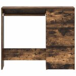 vidaXL Bureau Chêne fumé 90x45x76 cm Bois d'ingénierie