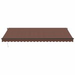 vidaXL Auvent rétractable automatique avec LED marron 500x350 cm