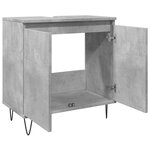 vidaXL Armoire de bain gris béton 58x33x60 cm bois d'ingénierie