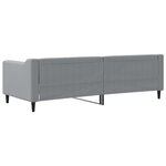 vidaXL Lit de repos sans matelas gris clair 80x200 cm tissu