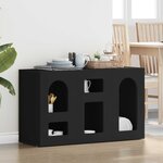 vidaXL Buffet Noir 100 x 35 x 59 cm Bois d'ingénierie