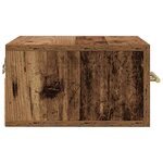 vidaXL Cabinet de chevet 2 Pièces Bois ancien 35 x 35 x 20 cm