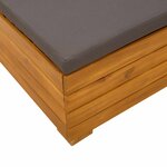 vidaXL Sofa de jardin milieu Bois d'Acacia Massif Marron