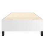 vidaXL Cadre de lit à ressorts blanc 90x190 cm similicuir