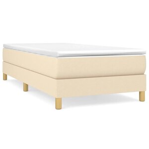 vidaXL Cadre de lit crème 80x200 cm tissu