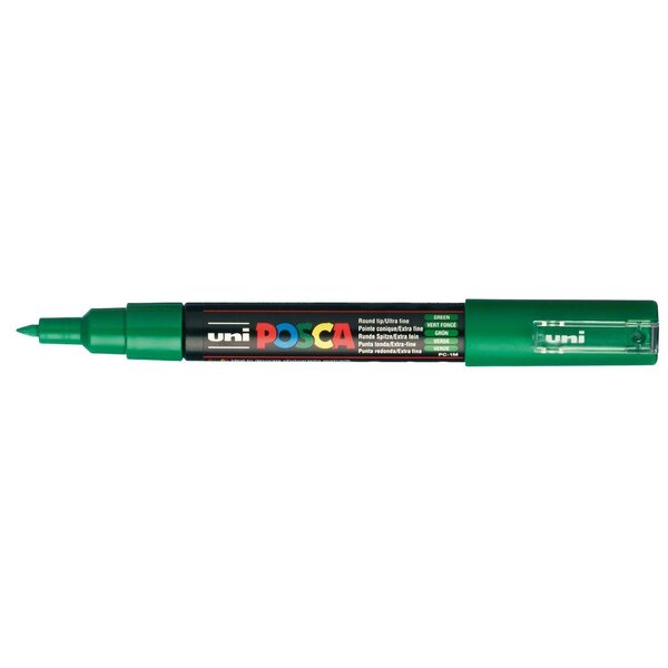 Marqueur pointe conique extra-fine pc1mc 0 7 - 1mm vert foncé x 12 POSCA