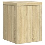 vidaXL Supports pour plantes 2 Pièces chêne sonoma bois d'ingénierie