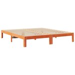 VidaXL Cadre de lit familial sans matelas marron ciré 240x200 cm