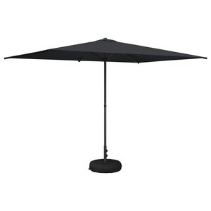 vidaXL Parasol de jardin avec base 200 x 300 cm Polyester