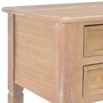 Bureau table meuble travail informatique marron 109 5 cm bois 0502120