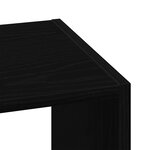 vidaXL Bibliothèque empilable chêne noir 30x30x80 cm bois d'ingénierie