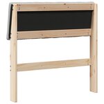 vidaXL Tête de lit capitonnée Gris clair 75 cm Pin massif