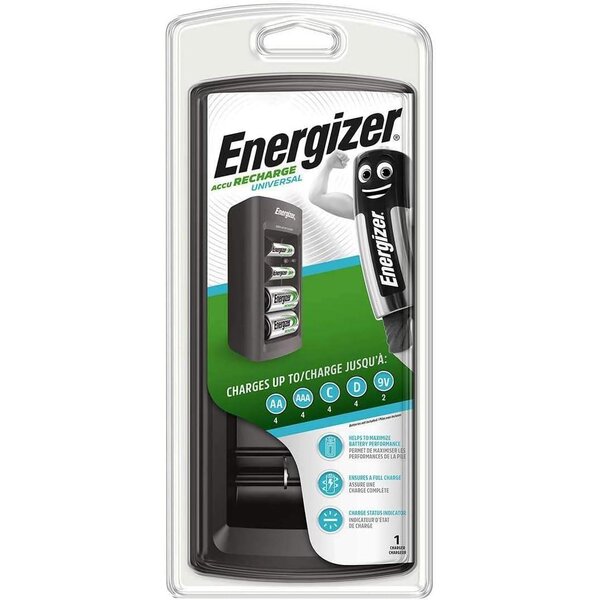 Chargeur de batterie NiMH AA / AAA 1.2 / 9 V DC Type C (CEE 7/16) ENERGIZER