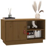 vidaXL Meuble TV Marron miel 70x34x40 cm Bois de pin massif
