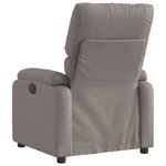 vidaXL Fauteuil inclinable électrique Taupe Tissu