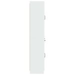 vidaXL Ensemble de Meubles 2 Pièces Blanc brillant Bois d'ingénierie
