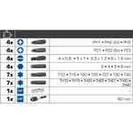 BRILLIANT TOOLS Jeu d'embouts de tournevis 1/4" Acier 32 Pièces