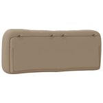 vidaXL Coussin de tête de lit Hvar cappuccino 120 cm similicuir