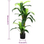 vidaXL Arbre artificiel dracaena 36 feuilles 120 cm vert
