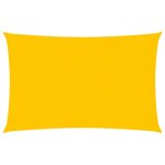 vidaXL Voile d'ombrage 160 g/m² rectangulaire jaune 5x6 m PEHD