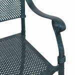 vidaXL Chaise de jardin 2 Pièces Vert 64 x 62 x 93cm Aluminium