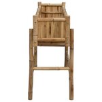 vidaXL Jardinière avec support Naturel 100 x 38 x 74 cm Bambou