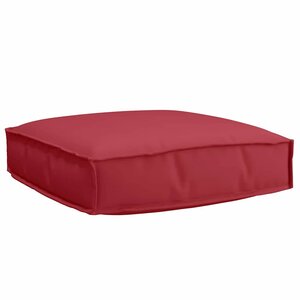 vidaXL Coussin pour assise de palette Bordeaux 60 x 60 x 12 cm