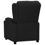 vidaXL Fauteuil inclinable Noir Tissu