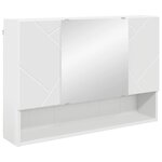 vidaXL Ensemble de mobilier de salle de bain avec tiroir 4 Pièces Blanc