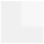 vidaXL Tables de chevet 2 Pièces Blanc brillant 30 5x30x30 cm