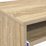 vidaXL Bureau Chêne Sonoma 77 5 x 43 x 79 cm Bois d'ingénierie