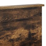 vidaXL Tête de lit Chêne fumé 120 cm Bois d'ingénierie