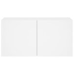 vidaXL Meuble TV mural blanc 80x30x41 cm