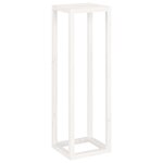 vidaXL Ensemble de supports pour plantes 3Pièces Blanc Bois de pin massif