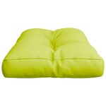 vidaXL Coussin de palette vert vif 70x40x12 cm tissu