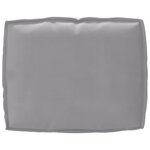 vidaXL Set de coussins de palette 2 Pièces Gris 50 x 50 x 12 cm