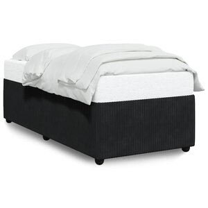 vidaXL Cadre de lit sans matelas noir 100x200 cm velours