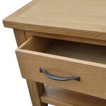 vidaXL Table basse 88x53x45 cm Bois de chêne massif