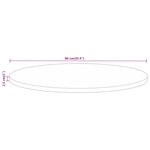 vidaXL Dessus de table Ø 90x2 5 cm rond bois massif de récupération
