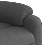 vidaXL Fauteuil de massage inclinable Gris foncé Tissu