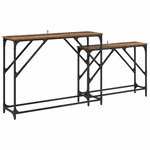 vidaXL Table console 2 Pièces Bois Ancien 100 x 28 x 75 cm