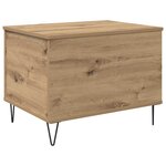 vidaXL Table basse Chêne artisanal 60 x 44 5 x 45 cm Bois d'ingénierie