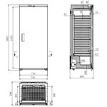 Congélateur Armoire négative Pâtisserie Blanche 265 L - Combisteel - R2901 PortePleine