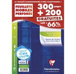 Lot de 250 Feuillets mobiles (500 Pages) Perforés A4 Quadrillé 5x5 petits carr... CLAIREFONTAINE