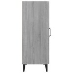 vidaXL Buffet Sonoma gris 34 5x34x90 cm Bois d'ingénierie