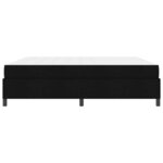 vidaXL Lit à ressorts Noir  Noir 200 x 200 cm Tissu  Bois Engineered